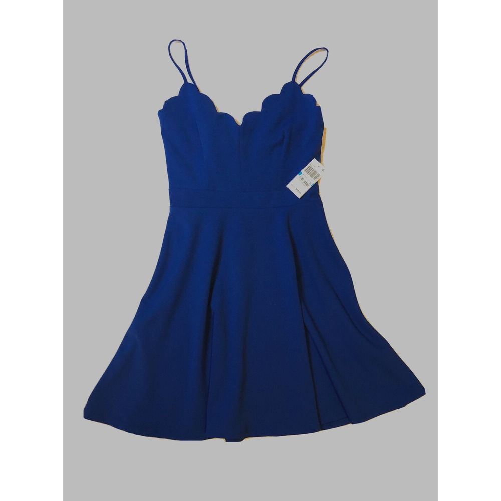 B. Darlin - NEW - Girl's - Juniors Size 9/10 - Royal Blue Fit Flare A-line Prom
